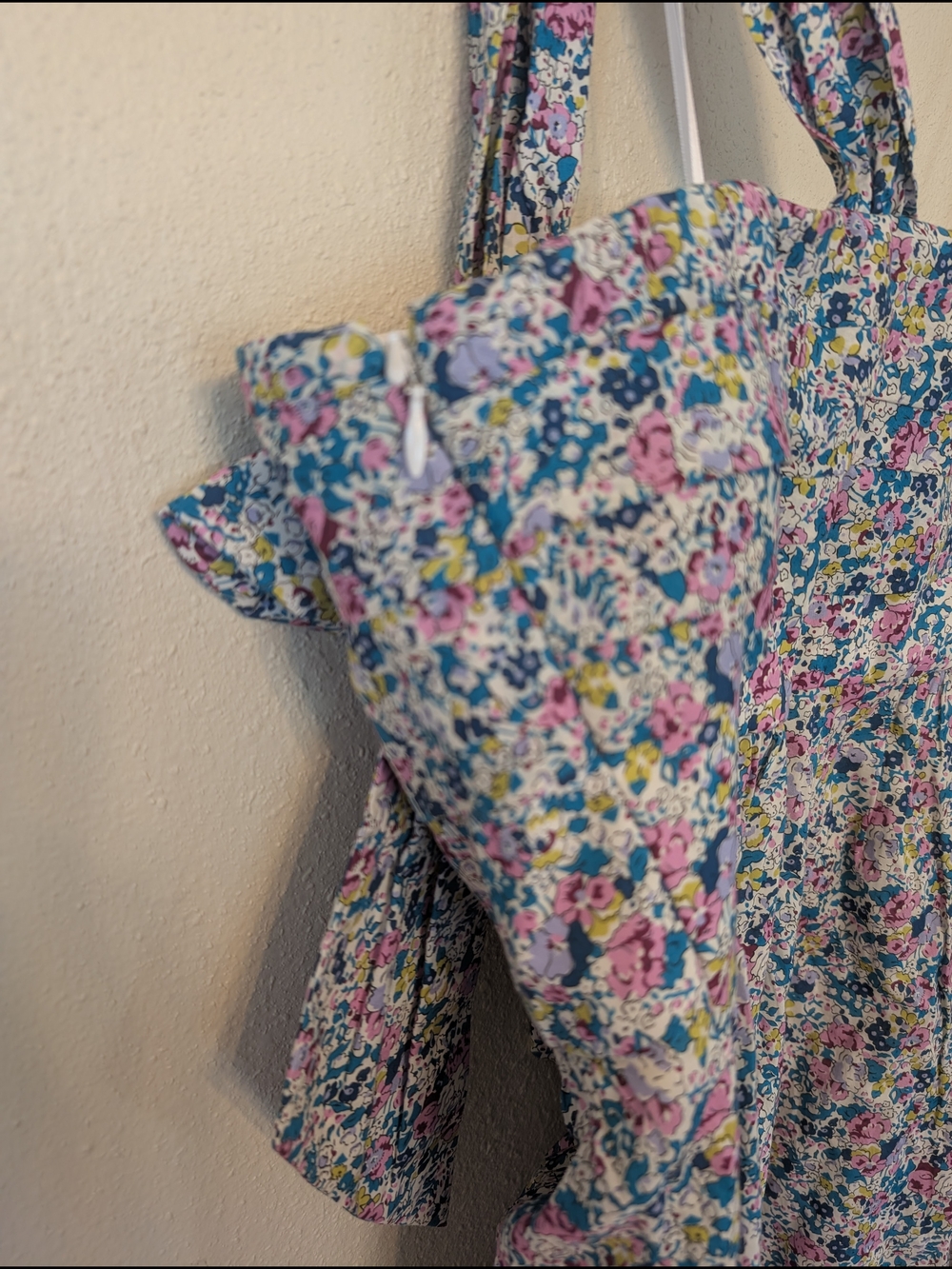 NWT J.Crew x Liberty of London One Shoulder Bow Dress Size 6 - Picture 8 of 11